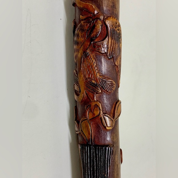 Antique Primitive South/Central American Hand Carved Folk Art Cane Walking Stick - Picture 2 of 16